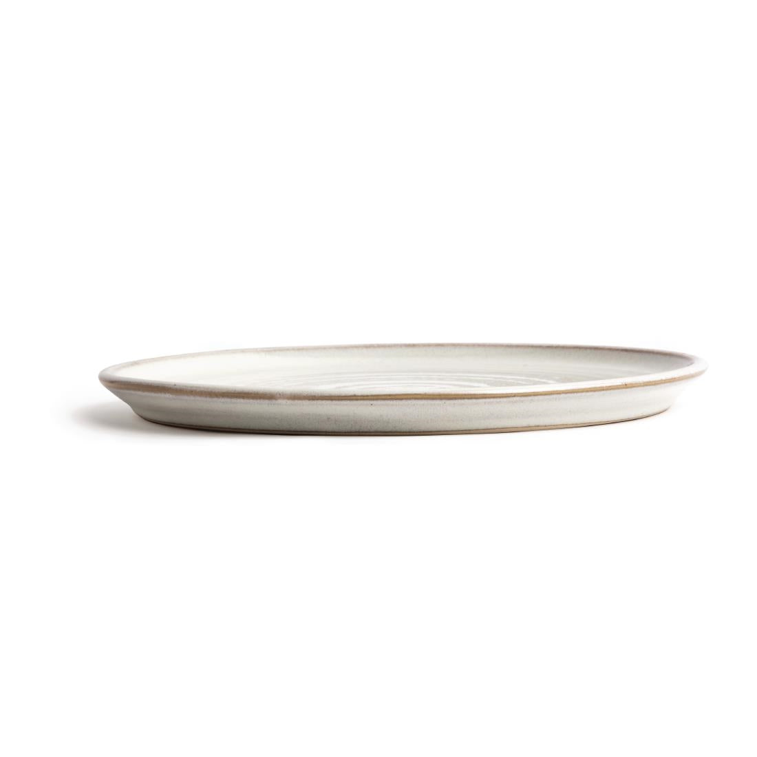 FA331 Olympia Canvas Small Rim Round Plate Murano White 265mm (Pack of 6) JD Catering Equipment Solutions Ltd