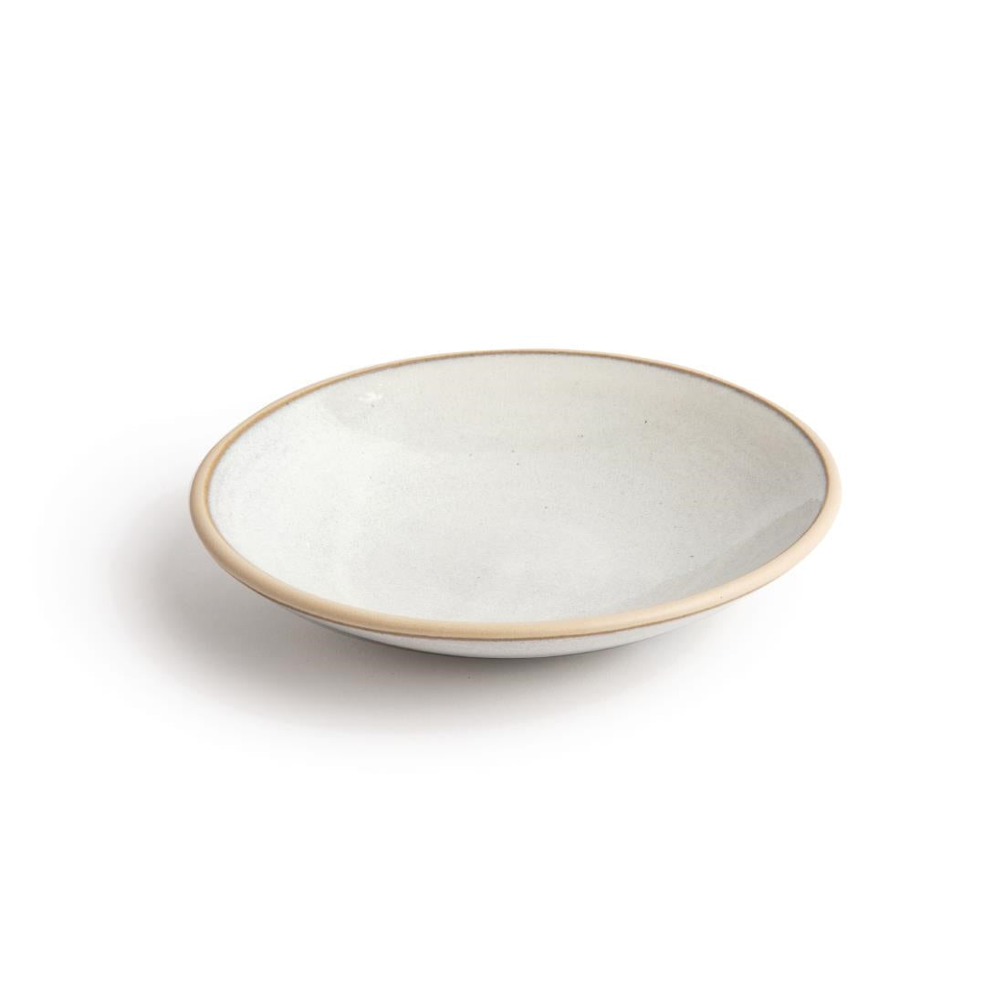 FA333 Olympia Canvas Shallow Tapered Bowl Murano White 200mm (Pack of 6) JD Catering Equipment Solutions Ltd