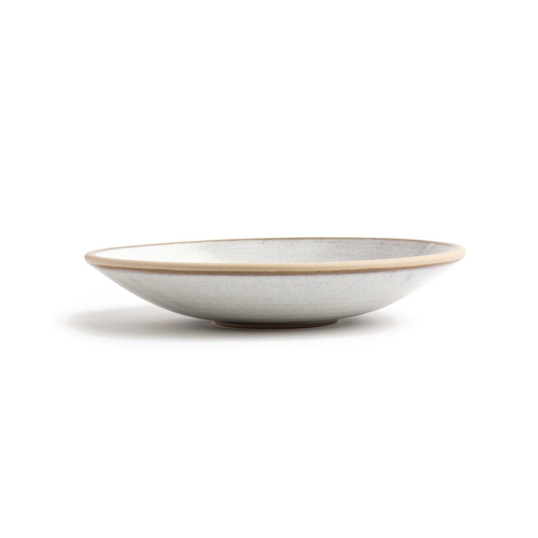 FA333 Olympia Canvas Shallow Tapered Bowl Murano White 200mm (Pack of 6) JD Catering Equipment Solutions Ltd