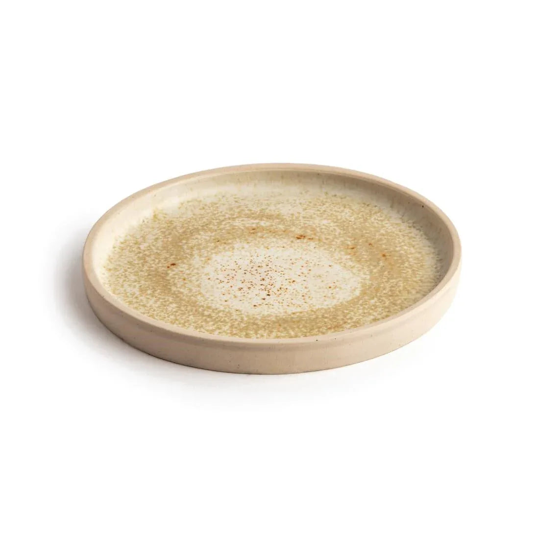 FA335 Olympia Canvas Flat Round Plate Wheat 180mm (Pack of 6) - JD Catering Equipment Solutions Ltd