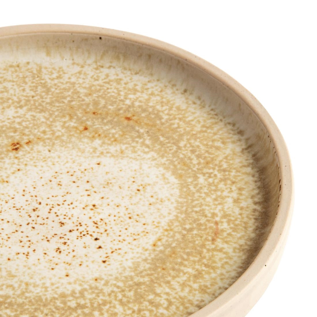 FA335 Olympia Canvas Flat Round Plate Wheat 180mm (Pack of 6) JD Catering Equipment Solutions Ltd