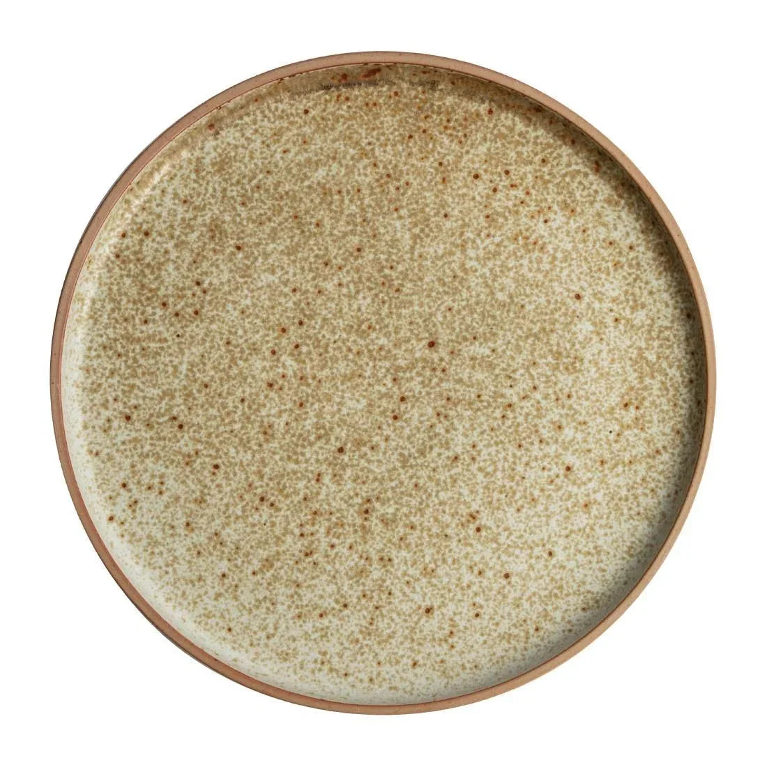 FA336 Olympia Canvas Flat Round Plate Wheat 250mm (Pack of 6) - JD Catering Equipment Solutions Ltd