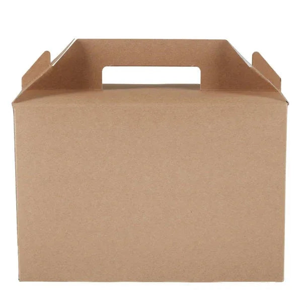 FA362 Colpac Recyclable Kraft Gable Boxes Large (Pack of 125) - JD Catering Equipment Solutions Ltd