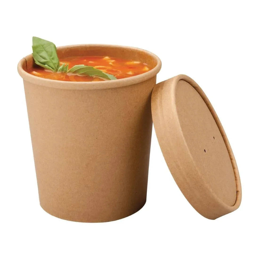 FA370 Colpac Recyclable Kraft Microwavable Soup Cups 450ml / 16oz (Pack of 500) - JD Catering Equipment Solutions Ltd