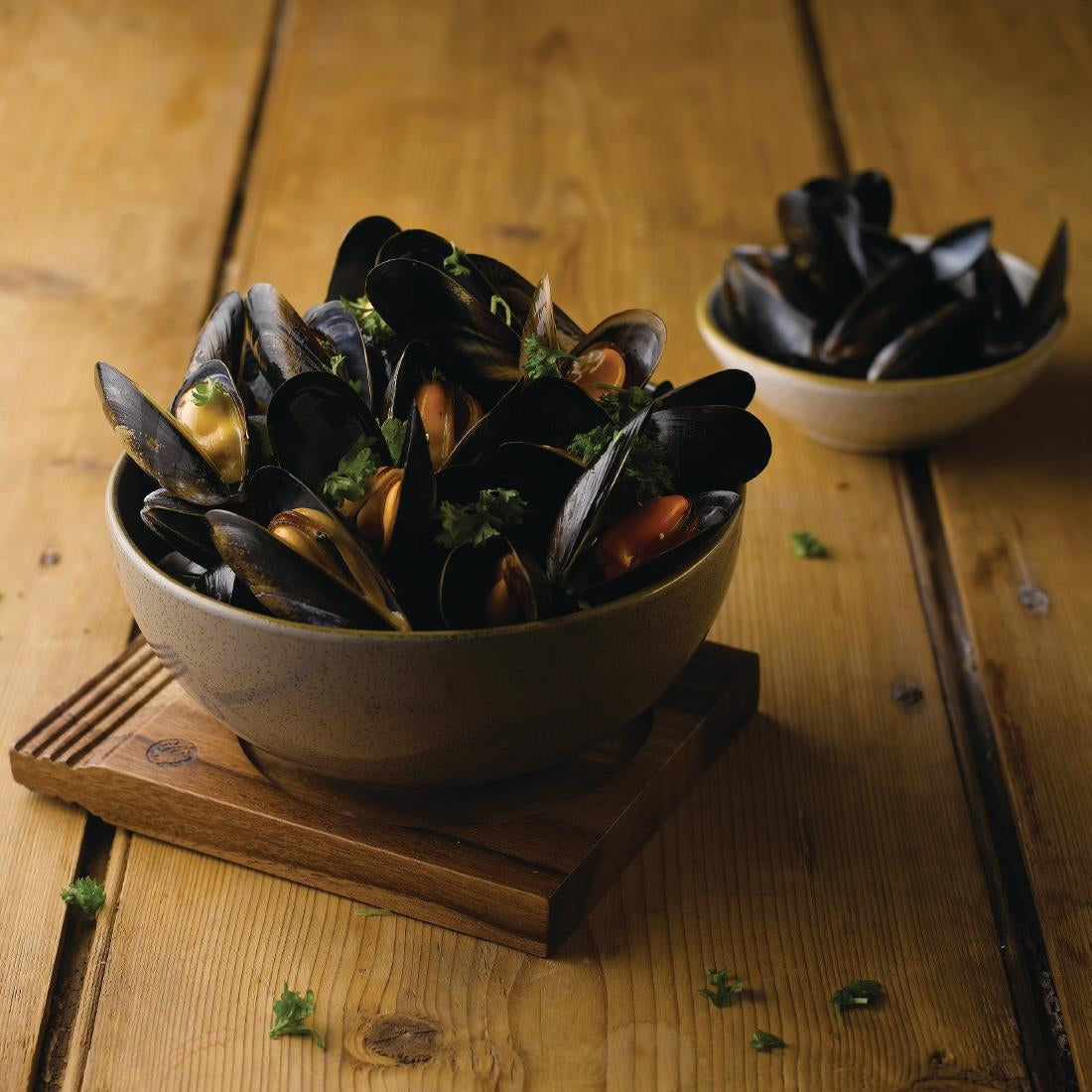 FA587 Churchill Stonecast Noodle Bowls Grey 37.8oz 183mm (Pack of 6) JD Catering Equipment Solutions Ltd