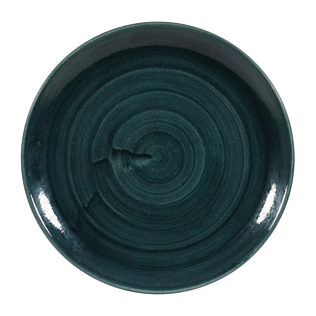 FA591 Churchill Stonecast Patina Coupe Plates Rustic Teal 288mm (Pack of 12) - JD Catering Equipment Solutions Ltd