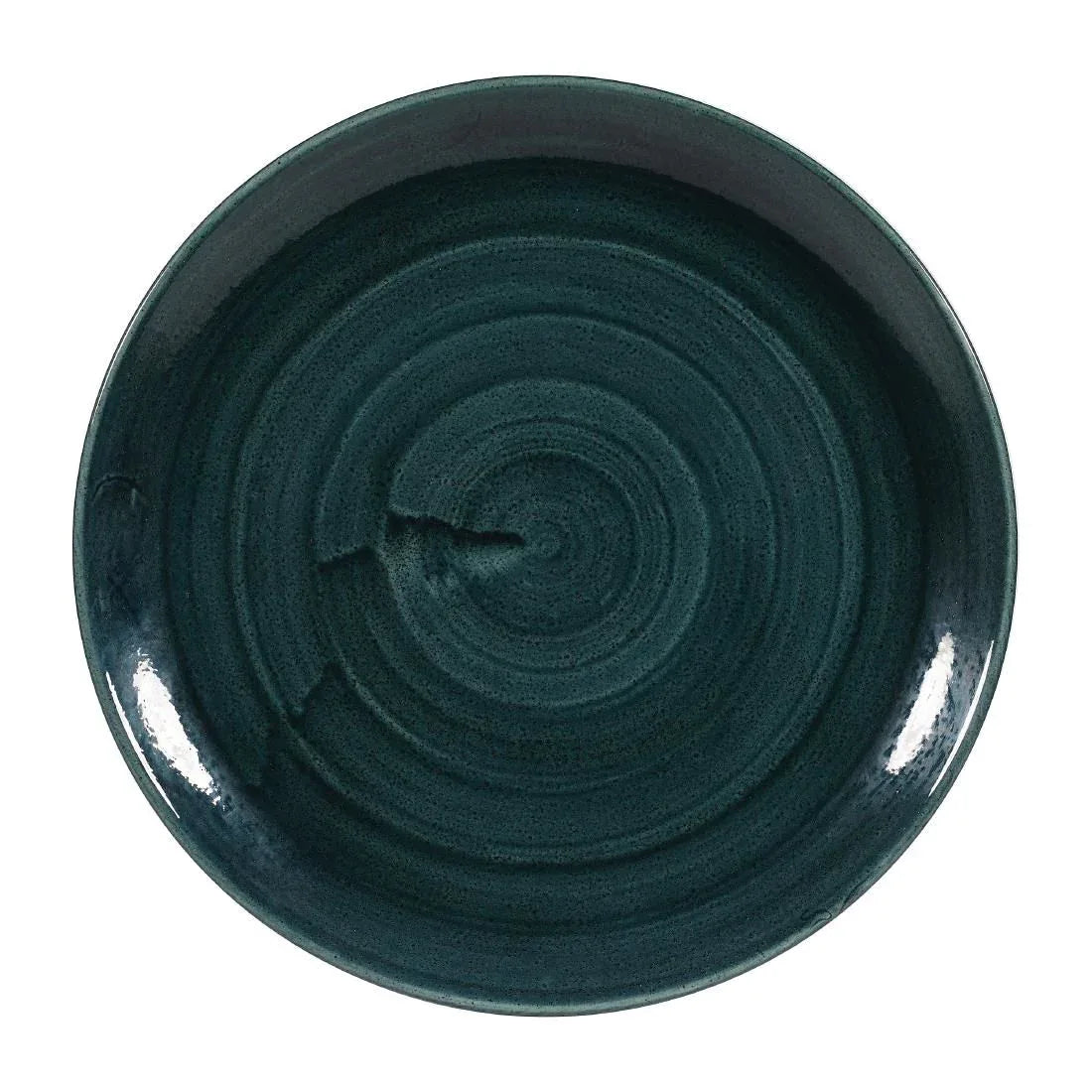 FA591 Churchill Stonecast Patina Coupe Plates Rustic Teal 288mm (Pack of 12) - JD Catering Equipment Solutions Ltd