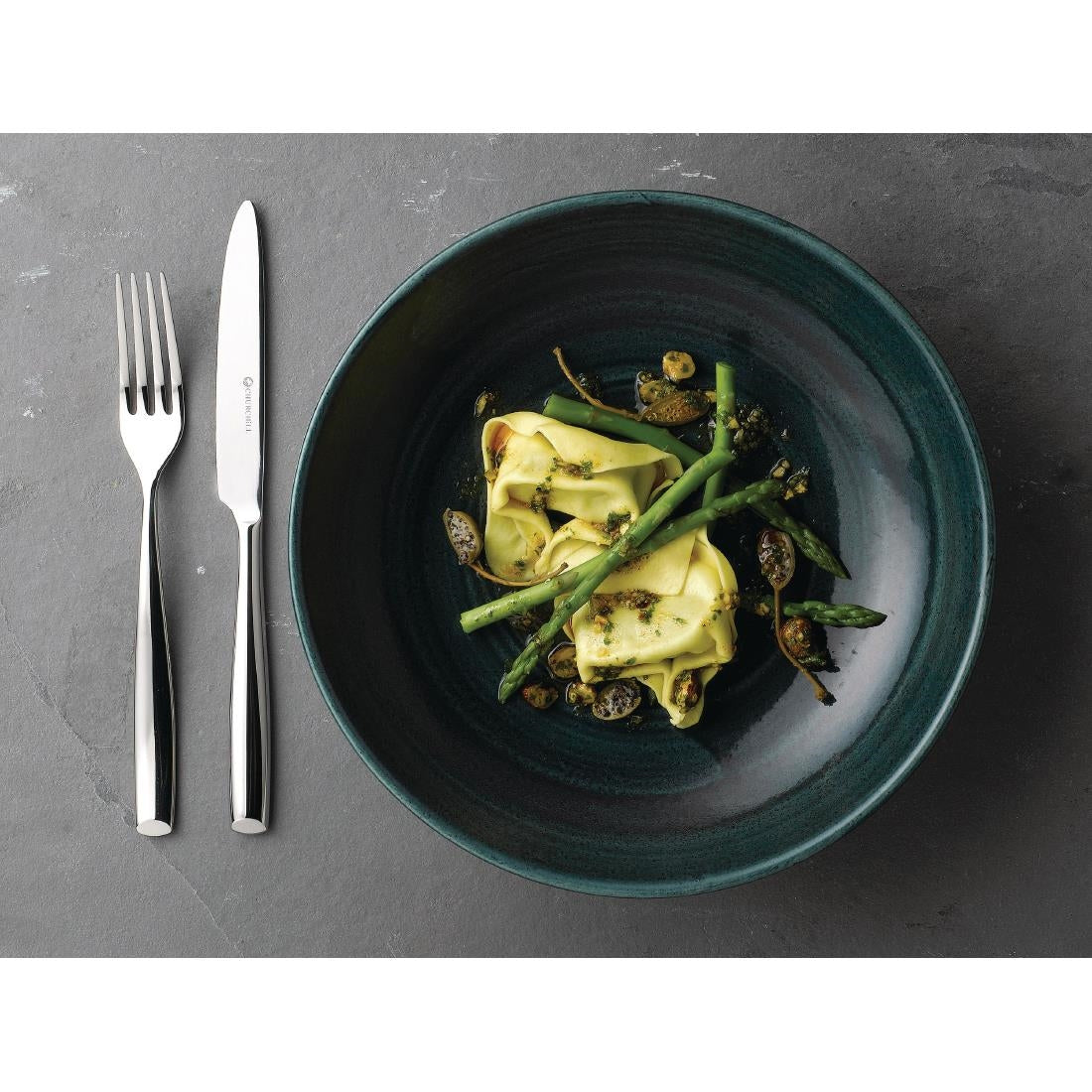 FA592 Churchill Stonecast Patina Coupe Bowls Rustic Teal 40oz 248mm (Pack of 12) JD Catering Equipment Solutions Ltd