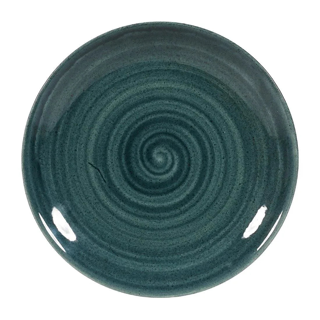 FA593 Churchill Stonecast Patina Coupe Plates Rustic Teal 165mm (Pack of 12) - JD Catering Equipment Solutions Ltd