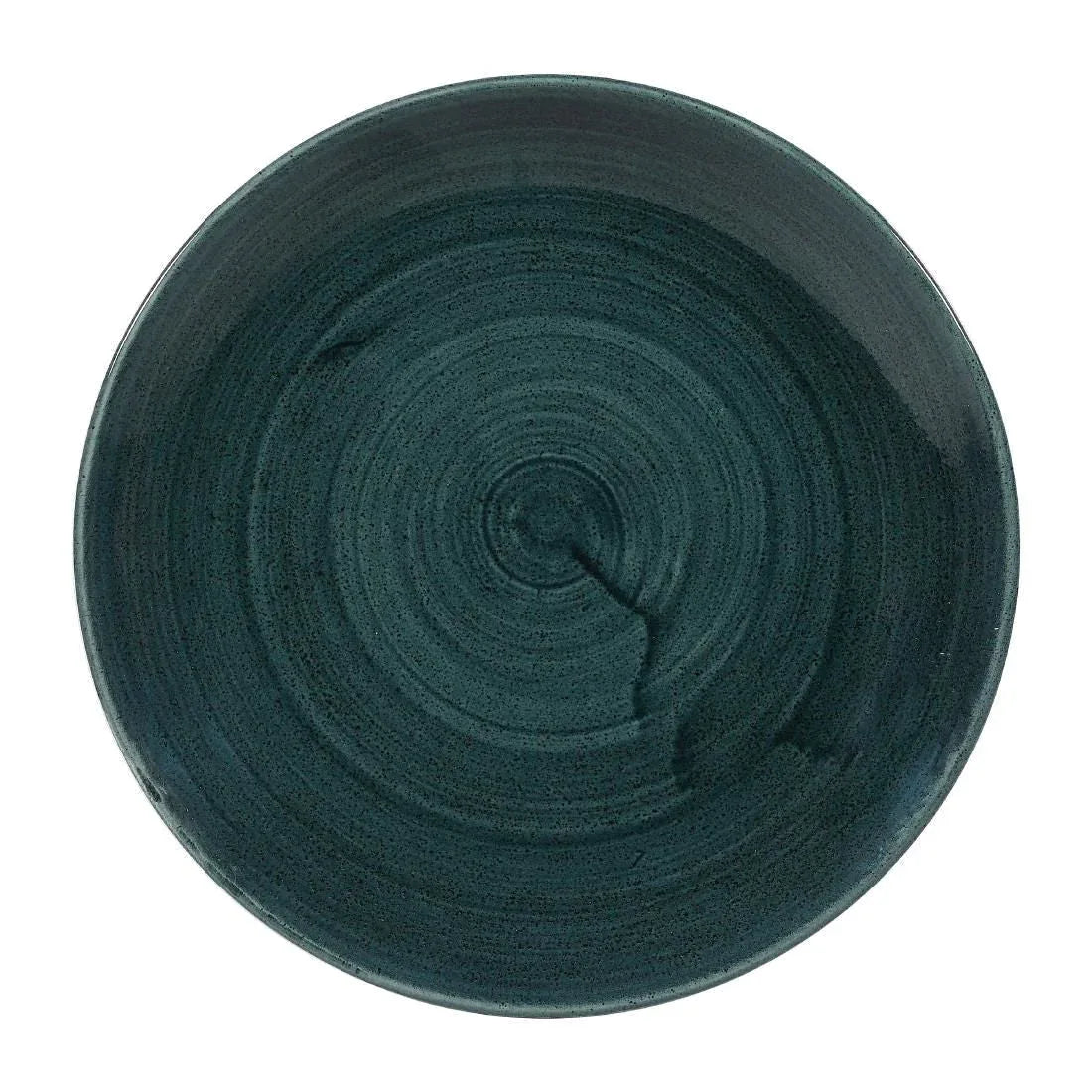FA594 Churchill Stonecast Patina Coupe Plates Rustic Teal 217mm (Pack of 12) - JD Catering Equipment Solutions Ltd