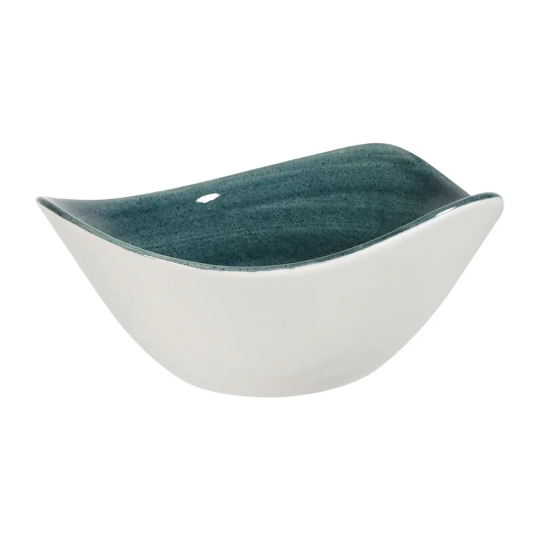 FA596 Churchill Stonecast Patina Triangular Bowls Rustic Teal 153mm (Pack of 12) - JD Catering Equipment Solutions Ltd