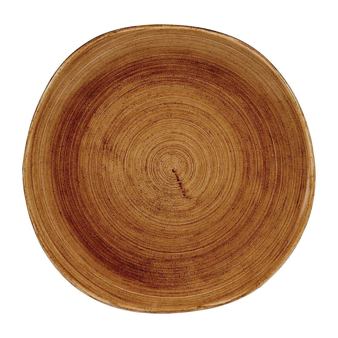 FA602 Churchill Stonecast Patina Organic Round Plates Vintage Copper 264mm (Pack of 12) - JD Catering Equipment Solutions Ltd