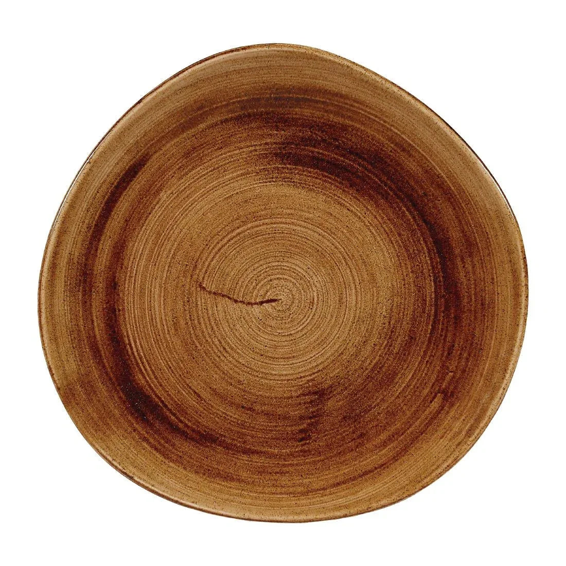 FA603 Churchill Stonecast Patina Organic Round Plates Vintage Copper 286mm (Pack of 12) - JD Catering Equipment Solutions Ltd