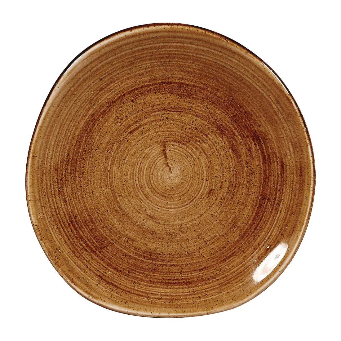 FA604 Churchill Stonecast Patina Organic Round Plates Vintage Copper 186mm (Pack of 12) - JD Catering Equipment Solutions Ltd