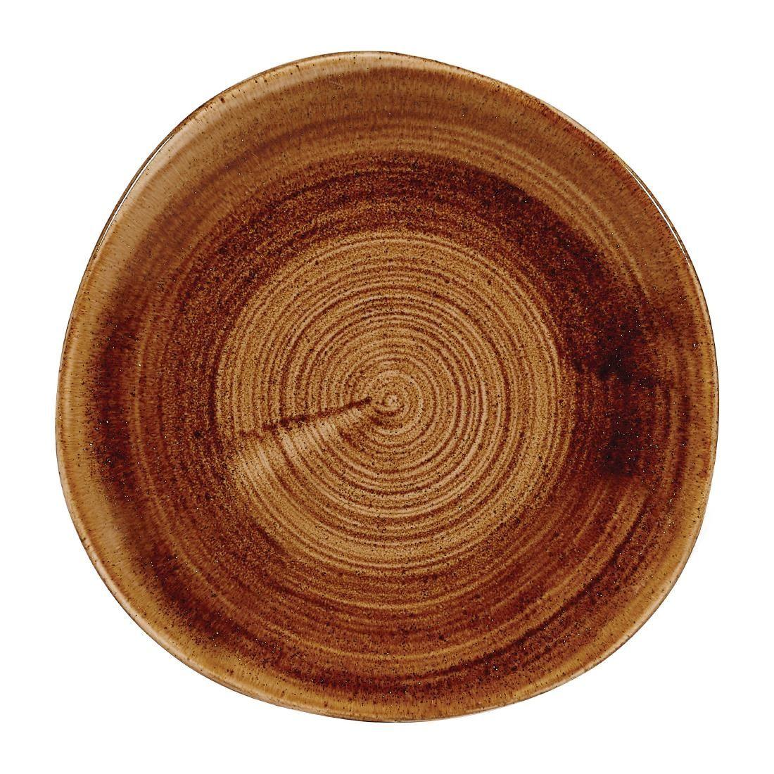 FA605 Churchill Stonecast Patina Organic Round Plates Vintage Copper 210mm (Pack of 12) - JD Catering Equipment Solutions Ltd