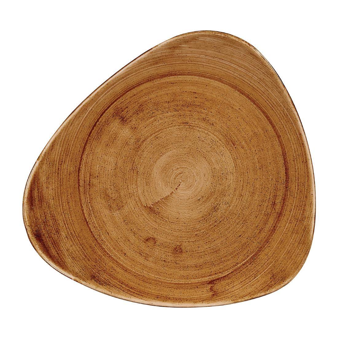FA607 Churchill Stonecast Patina Triangular Plates Vintage Copper 311mm (Pack of 6) - JD Catering Equipment Solutions Ltd