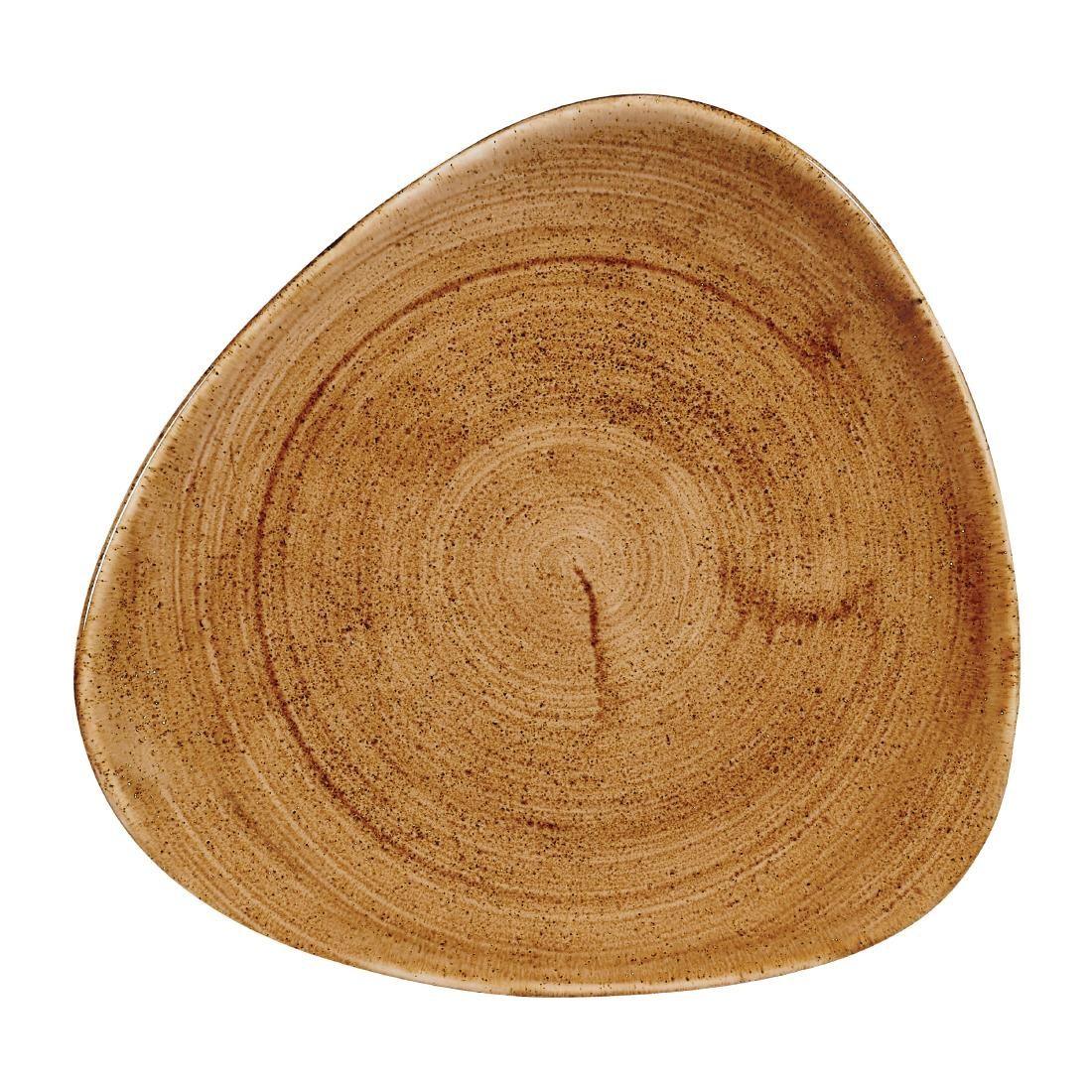 FA608 Churchill Stonecast Patina Triangle Plates Vintage Copper 192mm (Pack of 12) - JD Catering Equipment Solutions Ltd
