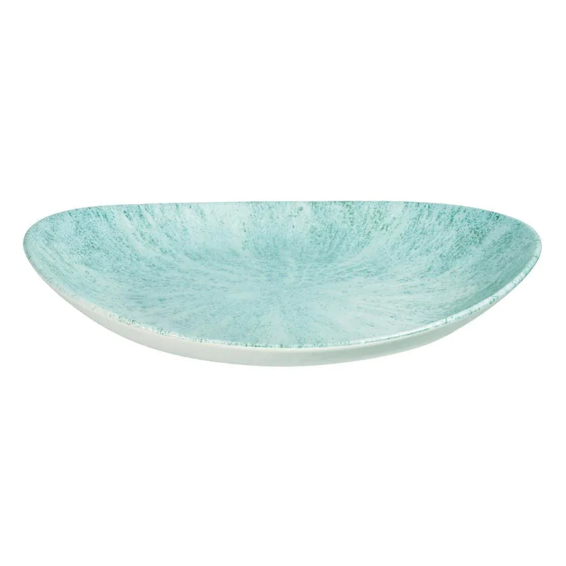 FA627 Churchill Stone Oval Coupe Plates Aquamarine 270 x 229mm (Pack of 12) - JD Catering Equipment Solutions Ltd