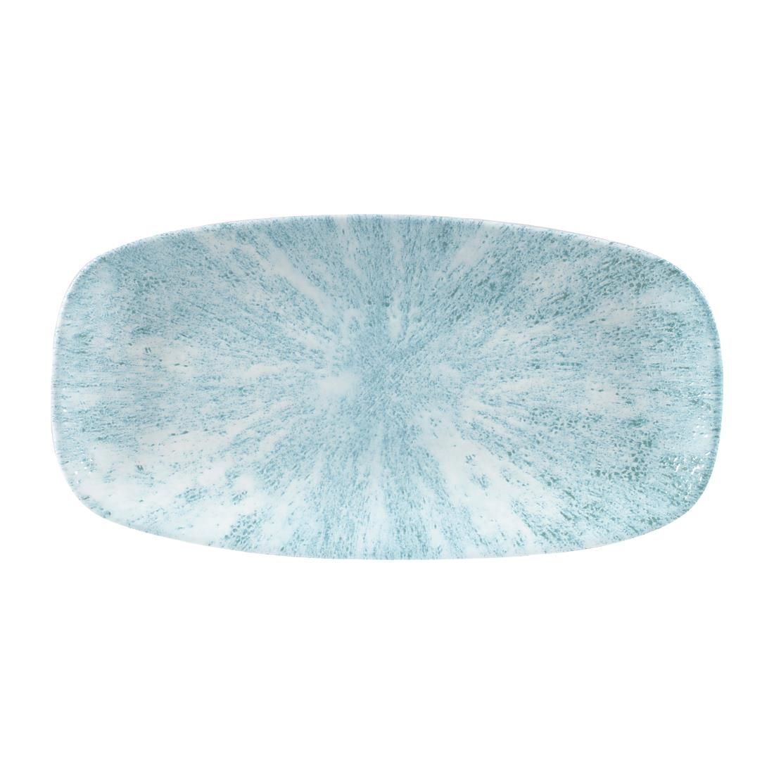 FA628 Churchill Stone Oblong Chef Plates Aquamarine 153 x 298mm (Pack of 12) JD Catering Equipment Solutions Ltd