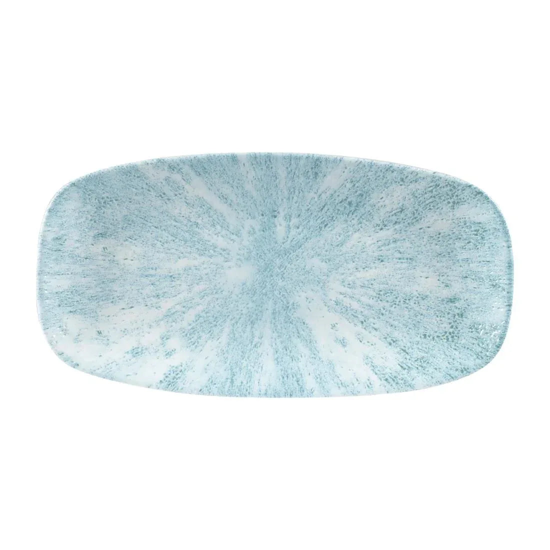 FA628 Churchill Stone Oblong Chef Plates Aquamarine 153 x 298mm (Pack of 12) - JD Catering Equipment Solutions Ltd