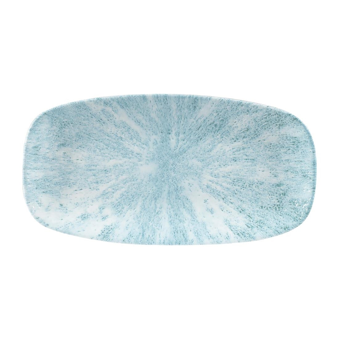 FA628 Churchill Stone Oblong Chef Plates Aquamarine 153 x 298mm (Pack of 12) JD Catering Equipment Solutions Ltd
