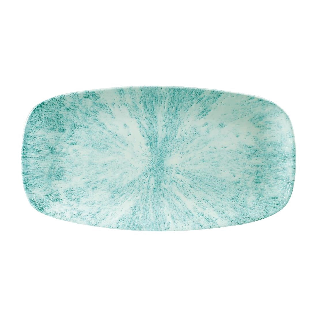FA629 Churchill Stone Oblong Chef Plates Aquamarine 189 x 355mm (Pack of 6) JD Catering Equipment Solutions Ltd