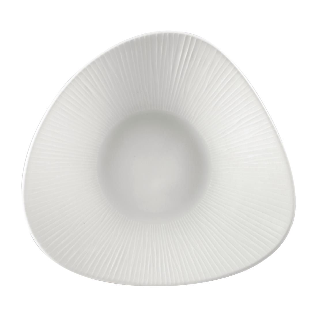 FA630 Churchill Bamboo Triangle Shallow Bowls 210mm (Pack of 12) JD Catering Equipment Solutions Ltd