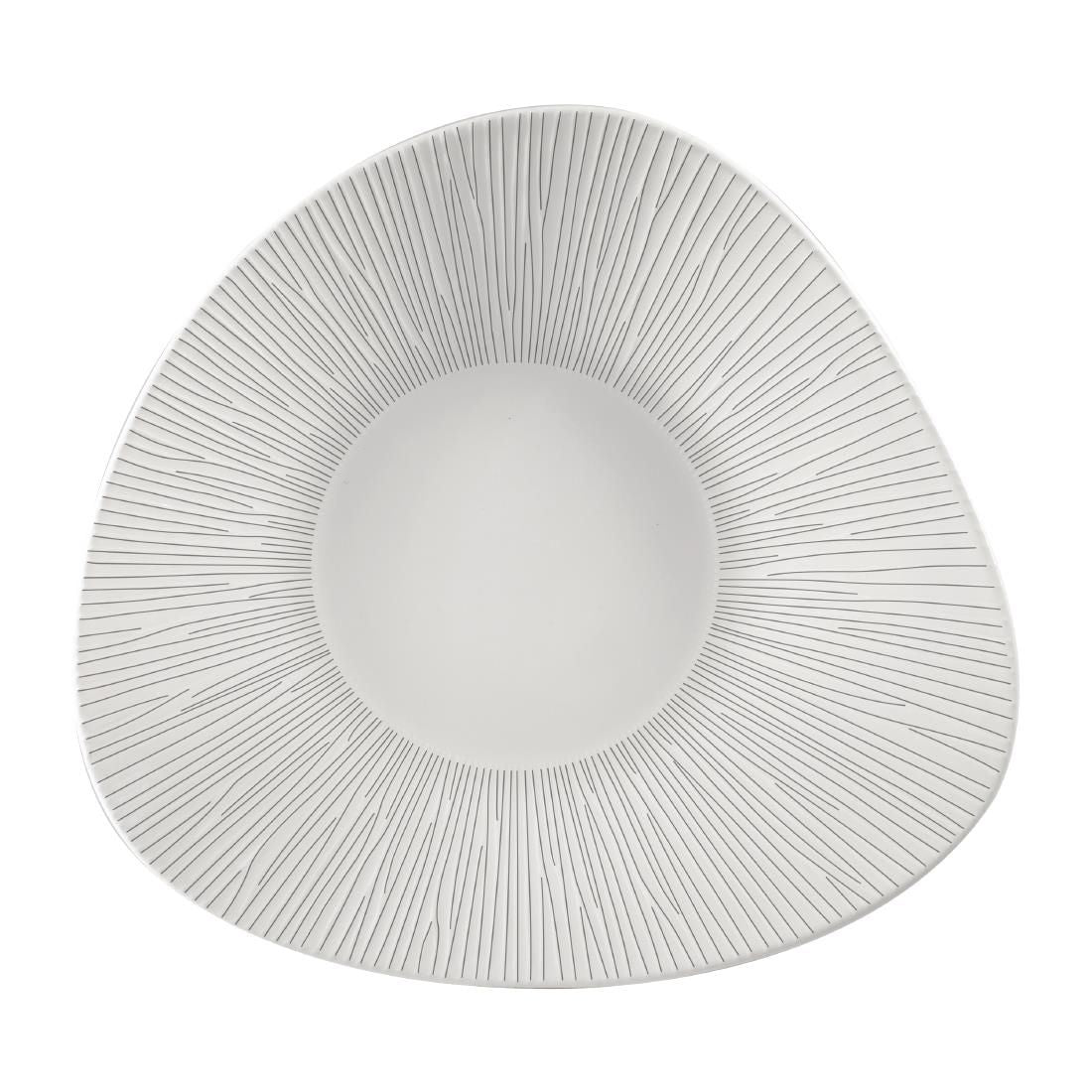 FA631 Churchill Bamboo Triangle Shallow Bowls 272mm (Pack of 12) JD Catering Equipment Solutions Ltd