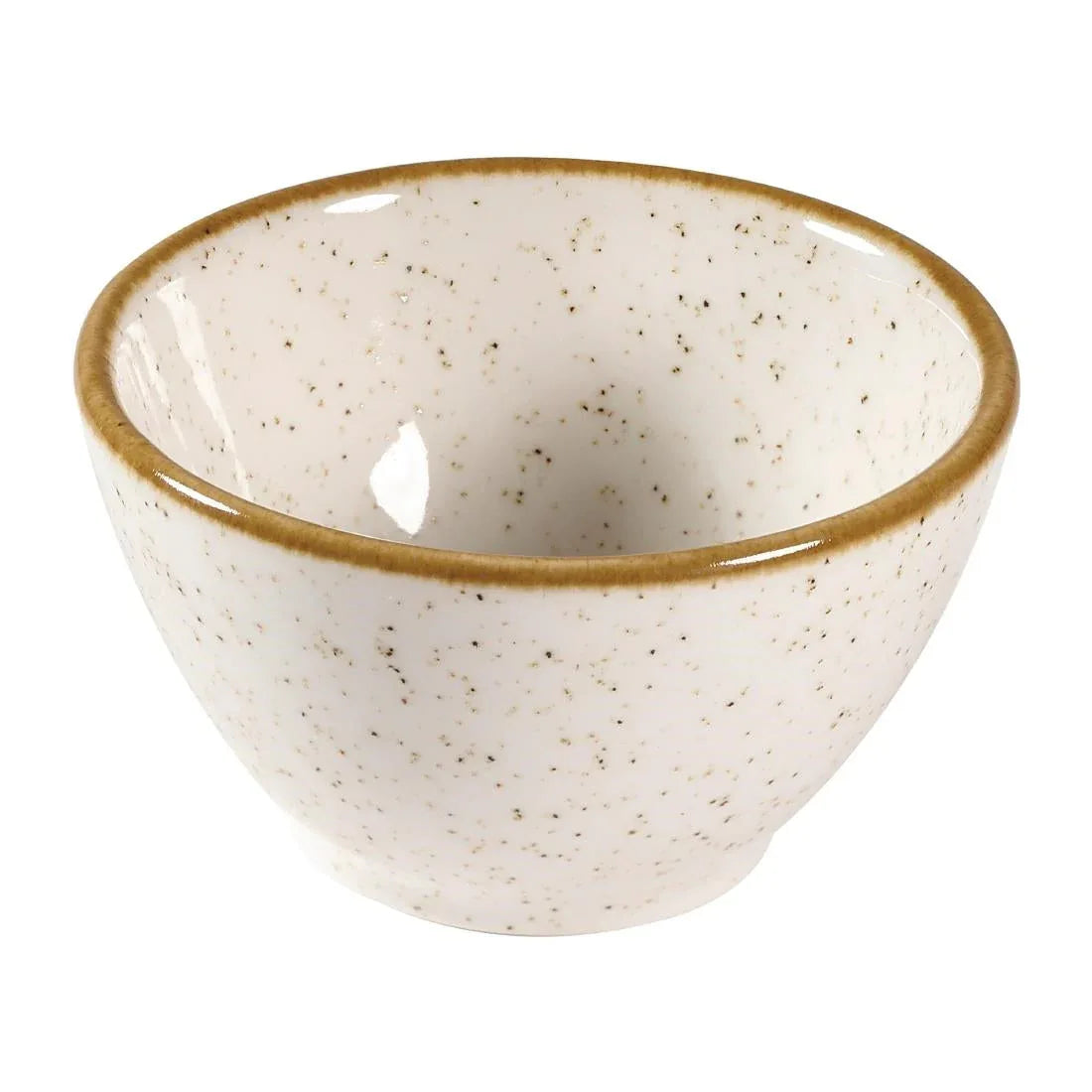 FA644 Churchill Stonecast Dip Pots Barley White 4oz 85mm (Pack of 12) - JD Catering Equipment Solutions Ltd