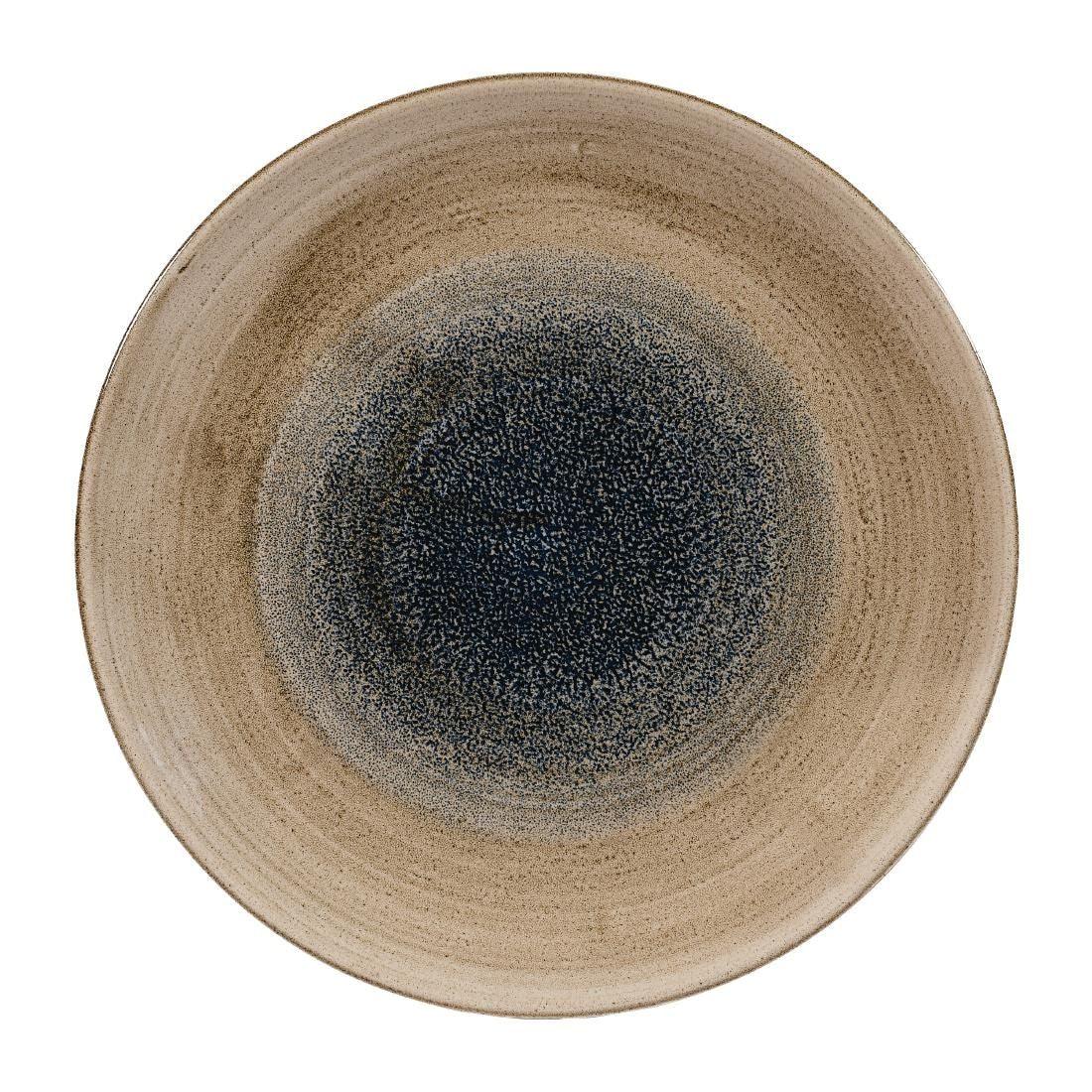 FA657 Churchill Stonecast Aqueous Coupe Plates Bayou Taupe 260mm (Pack of 12) - JD Catering Equipment Solutions Ltd