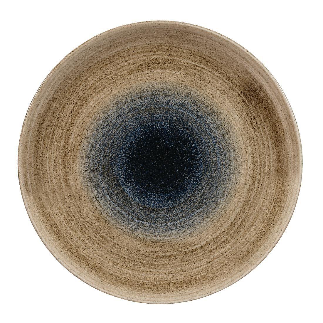 FA658 Churchill Stonecast Aqueous Coupe Plates Bayou Taupe 288mm (Pack of 12) - JD Catering Equipment Solutions Ltd