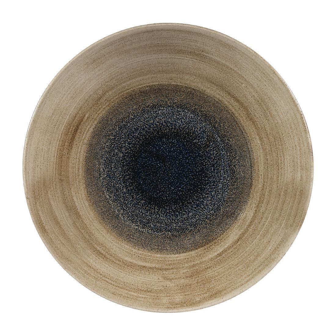 FA663 Churchill Stonecast Aqueous Deep Coupe Plates Bayou Taupe 281mm (Pack of 12) - JD Catering Equipment Solutions Ltd