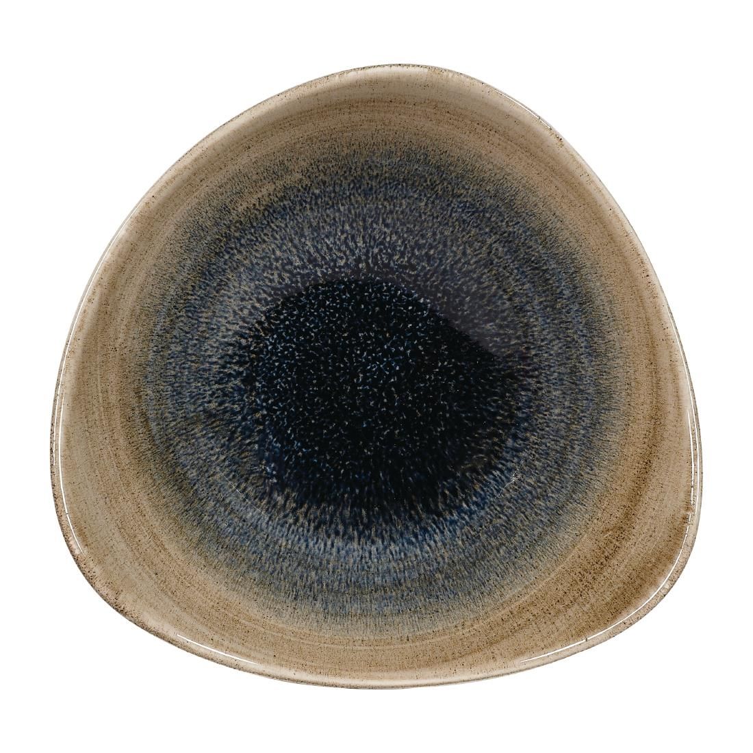 FA668 Churchill Stonecast Aqueous Triangular Bowls Bayou Taupe 13oz 185mm (Pack of 12) JD Catering Equipment Solutions Ltd