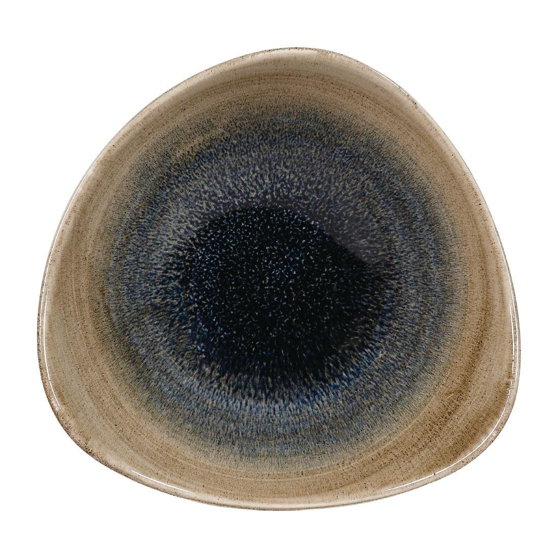 FA668 Churchill Stonecast Aqueous Triangular Bowls Bayou Taupe 13oz 185mm (Pack of 12) - JD Catering Equipment Solutions Ltd
