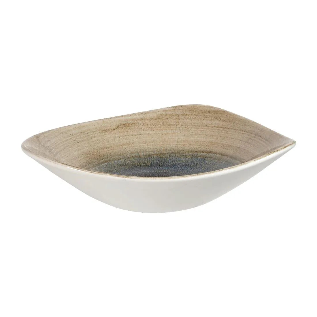 FA669 Churchill Stonecast Aqueous Triangular Bowls Bayou Taupe 21oz 235mm (Pack of 12) - JD Catering Equipment Solutions Ltd