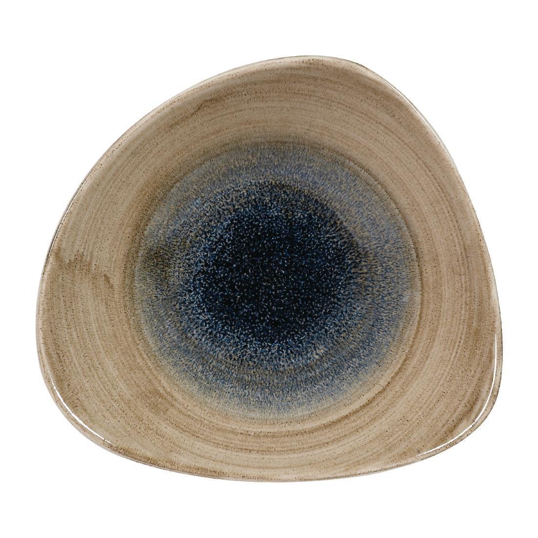 FA669 Churchill Stonecast Aqueous Triangular Bowls Bayou Taupe 21oz 235mm (Pack of 12) - JD Catering Equipment Solutions Ltd