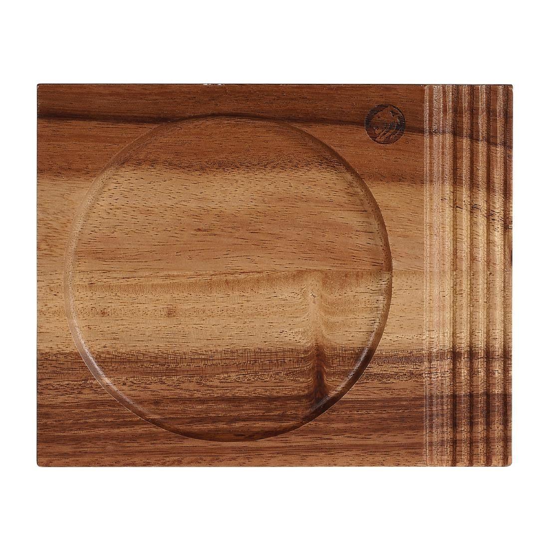 FA670 Churchill Alchemy Wood Single Handled Boards 177 x 142mm (Pack of 4) - JD Catering Equipment Solutions Ltd