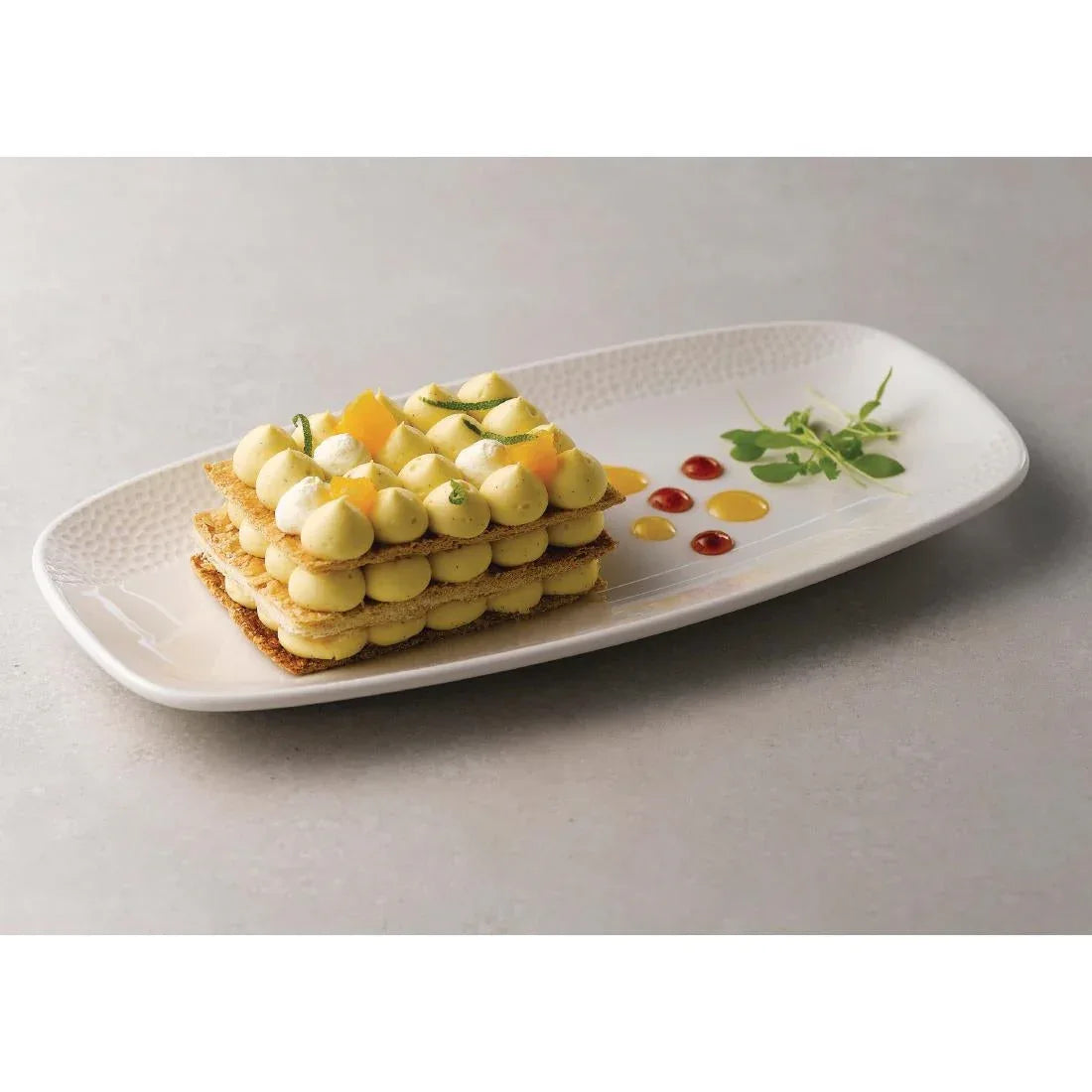 FA682 Churchill Isla Oblong Plates White 150 x 295mm (Pack of 12) - JD Catering Equipment Solutions Ltd