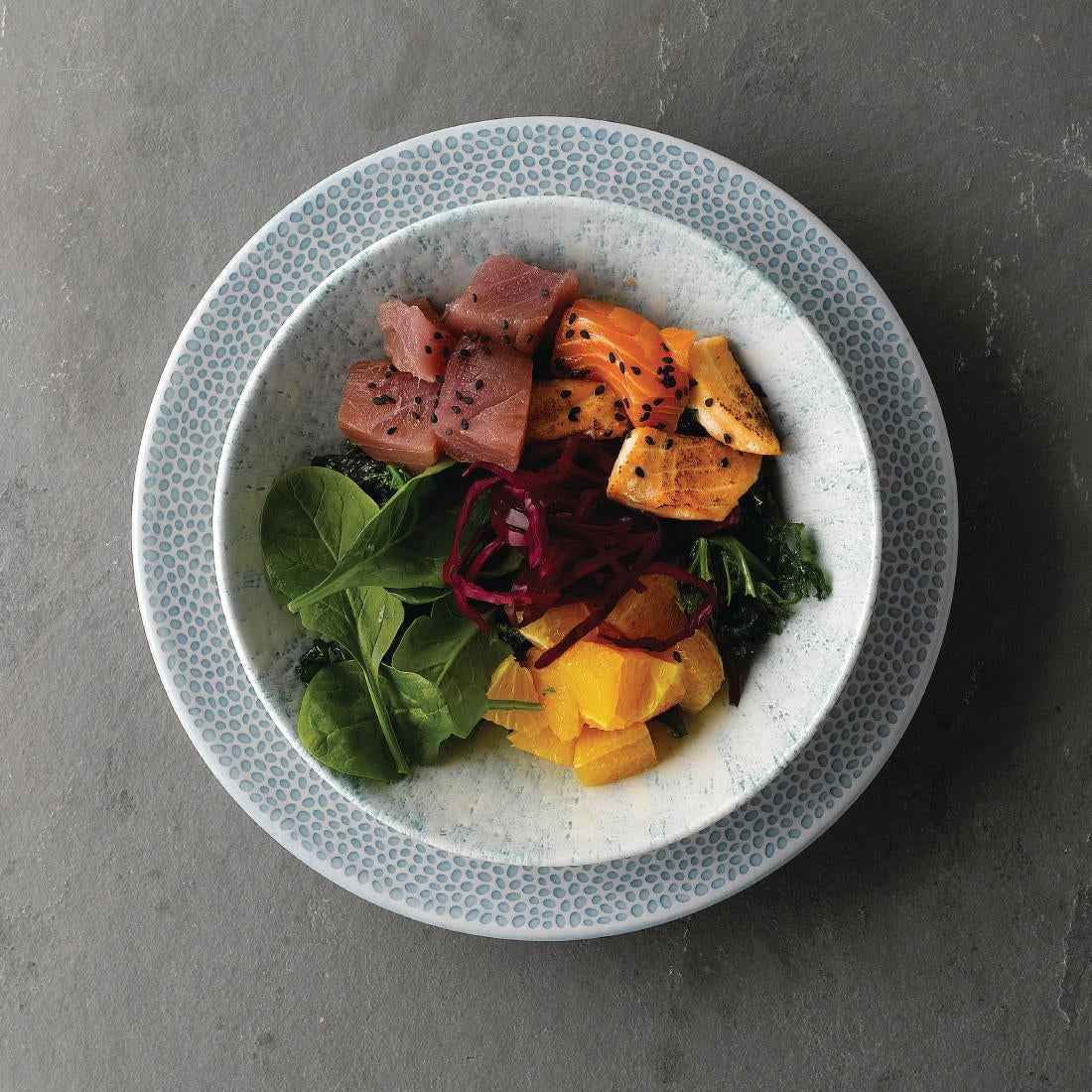 FA685 Churchill Isla Deep Coupe Plates Ocean Blue 255mm (Pack of 12) JD Catering Equipment Solutions Ltd