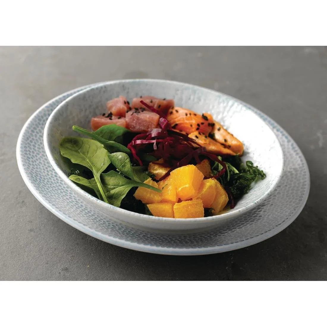 FA685 Churchill Isla Deep Coupe Plates Ocean Blue 255mm (Pack of 12) - JD Catering Equipment Solutions Ltd