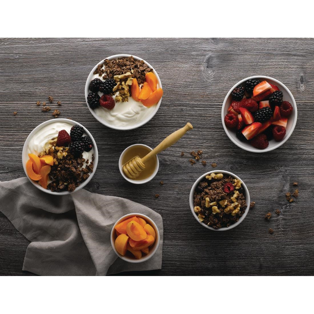 FA690 Churchill Profile Snack Bowls White 14oz 130mm (Pack of 12) JD Catering Equipment Solutions Ltd