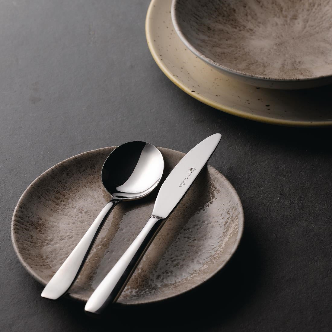 FA735 Churchill Cooper Soup Spoons (Pack of 12) JD Catering Equipment Solutions Ltd