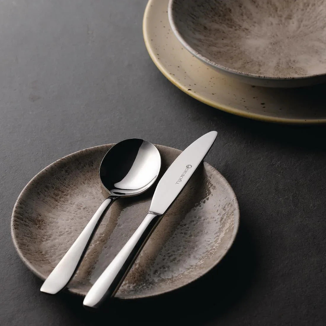 FA735 Churchill Cooper Soup Spoons (Pack of 12) - JD Catering Equipment Solutions Ltd