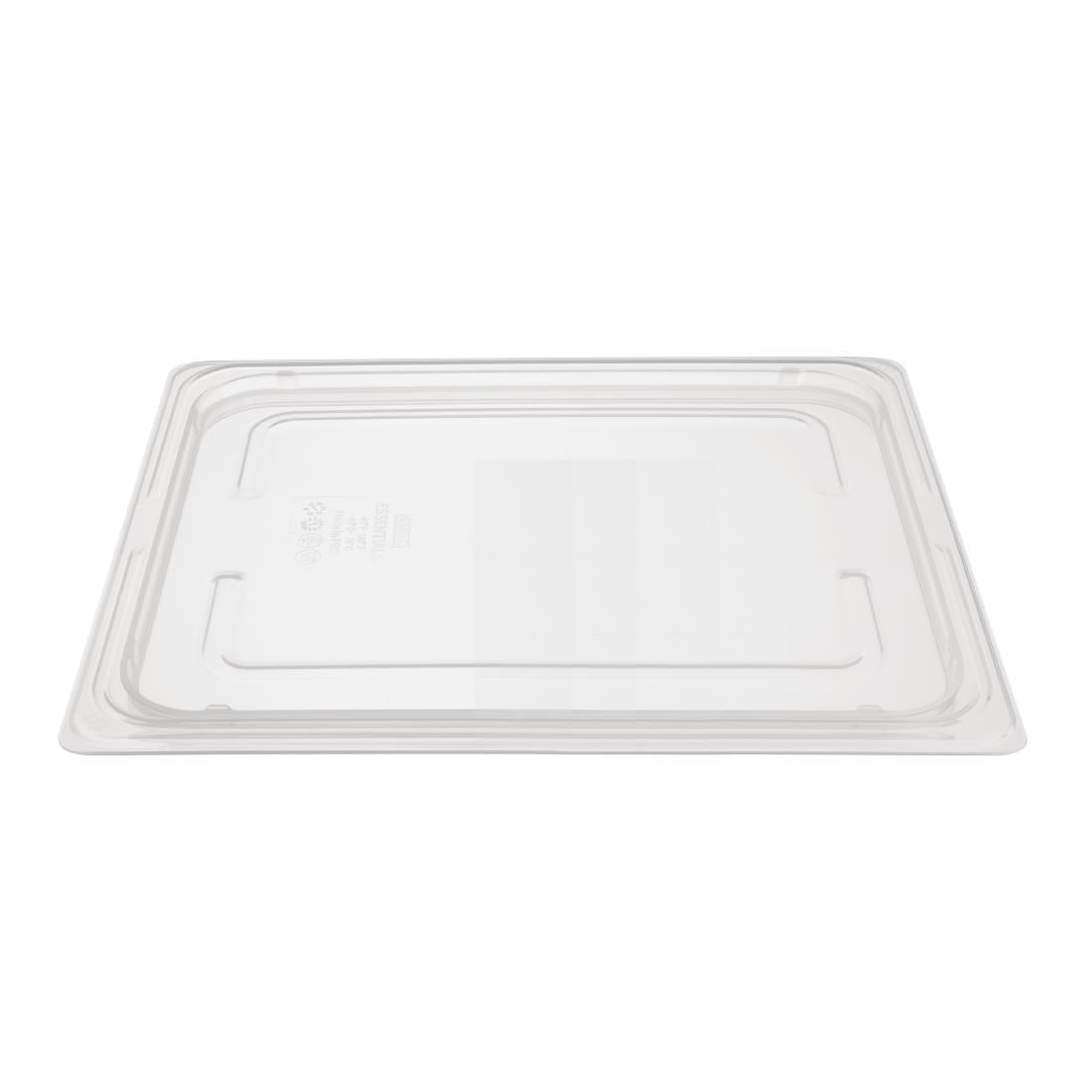 FA827 Nisbets Essentials Polypropylene 1/2 Gastronorm Lid Clear JD Catering Equipment Solutions Ltd