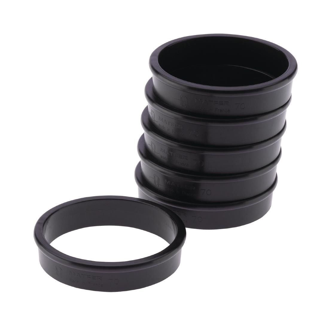 FA982 Matfer Bourgeat Exoglass Tart Ring 70mm JD Catering Equipment Solutions Ltd