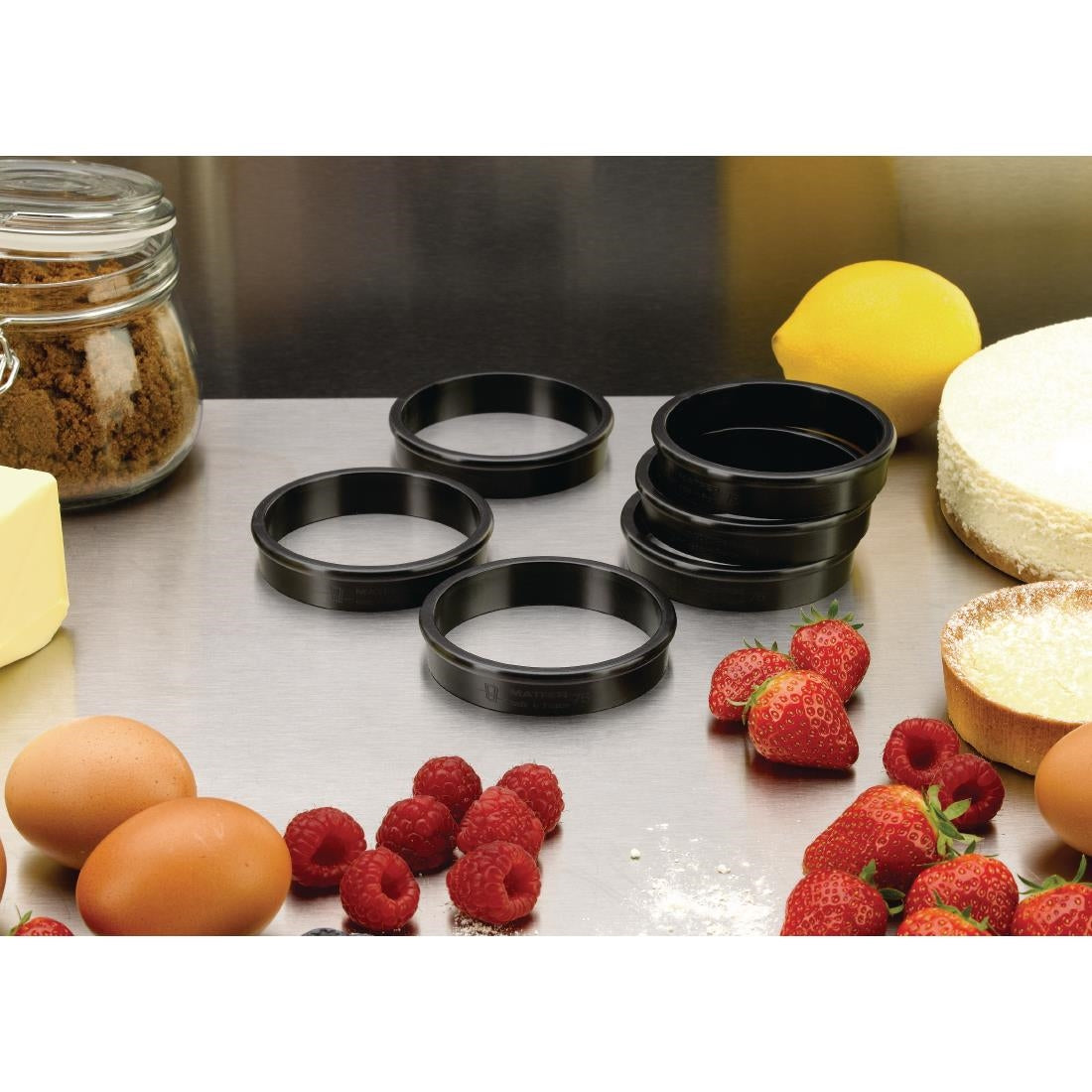 FA983 Matfer Bourgeat Exoglass Tart Ring 75mm JD Catering Equipment Solutions Ltd