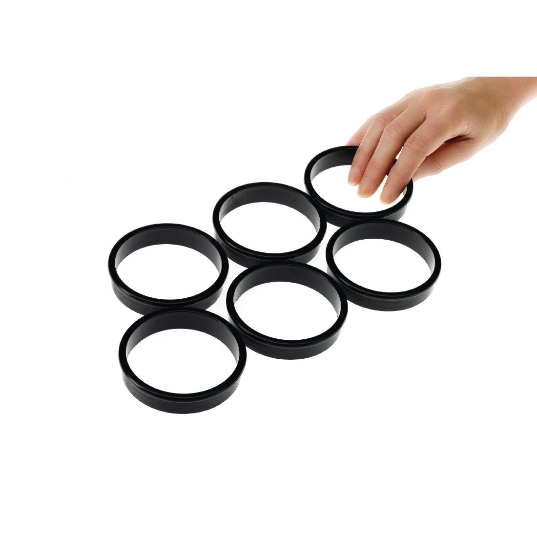 FA983 Matfer Bourgeat Exoglass Tart Ring 75mm JD Catering Equipment Solutions Ltd