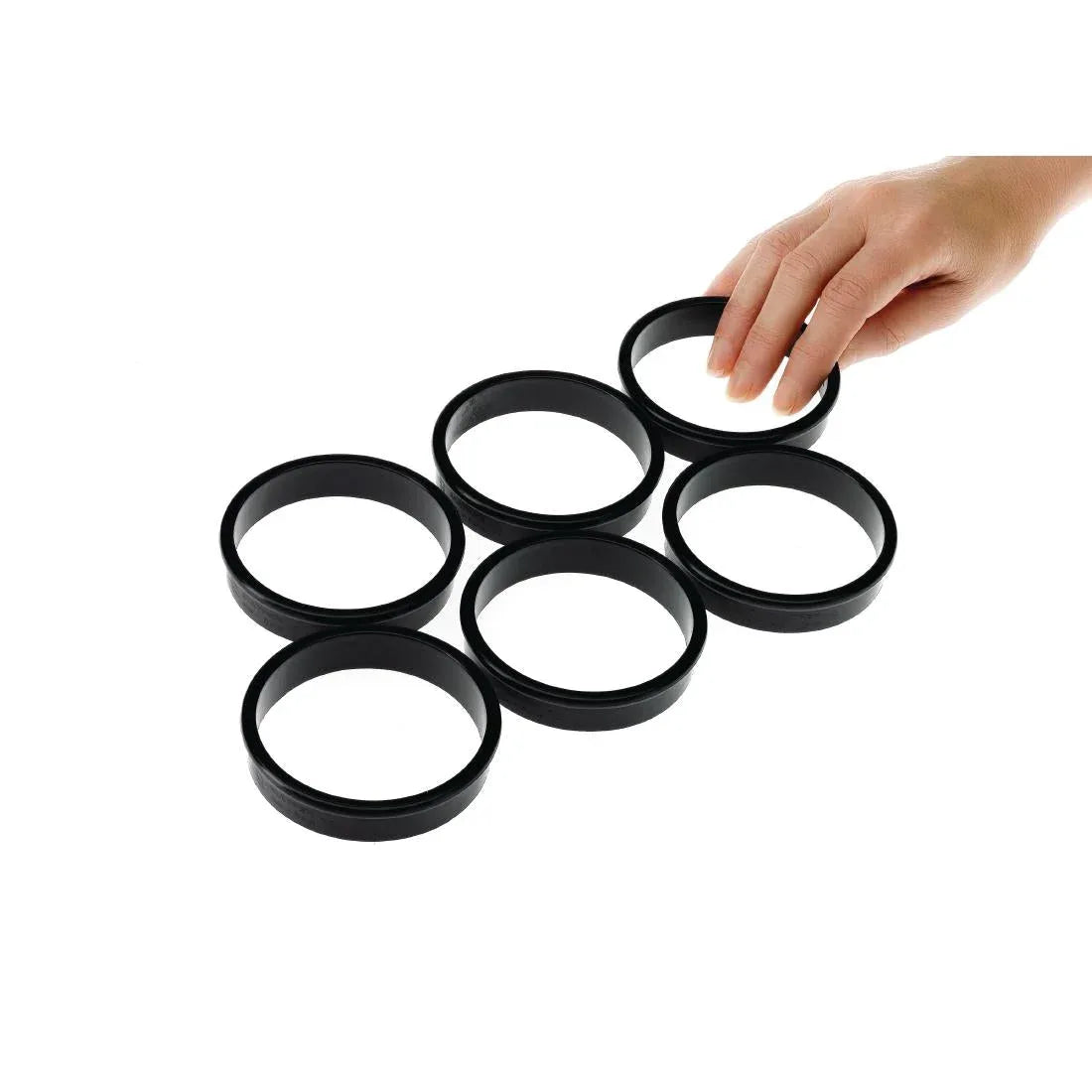 FA983 Matfer Bourgeat Exoglass Tart Ring 75mm - JD Catering Equipment Solutions Ltd