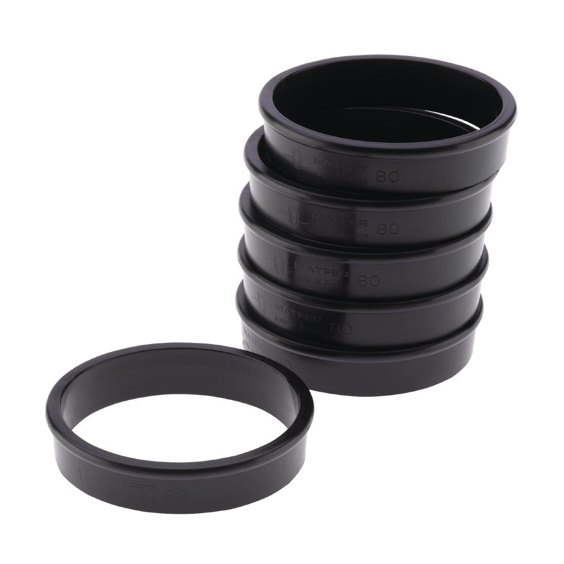 FA984 Matfer Bourgeat Exoglass Tart Ring 80mm JD Catering Equipment Solutions Ltd