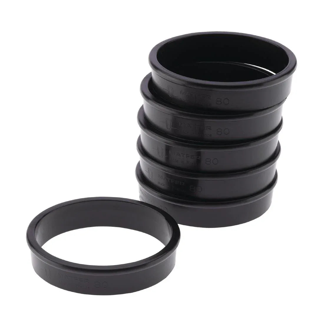 FA984 Matfer Bourgeat Exoglass Tart Ring 80mm - JD Catering Equipment Solutions Ltd